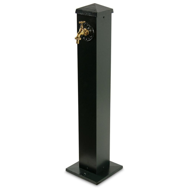 Gartenbrunnen Aluminium Grün 22.5x22.5x91cm