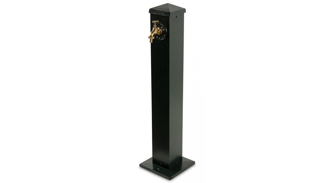 Gartenbrunnen Aluminium Grün 22.5x22.5x91cm