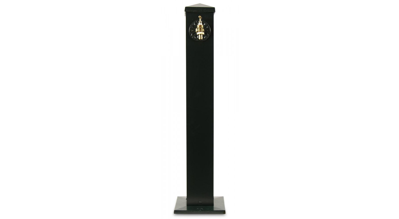 Gartenbrunnen Aluminium Grün 22.5x22.5x91cm