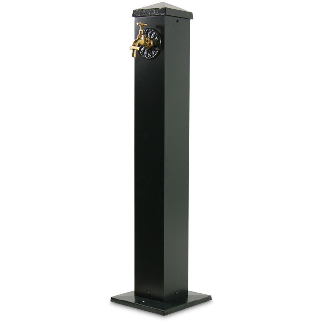 Gartenbrunnen Aluminium Grün 22.5x22.5x91cm