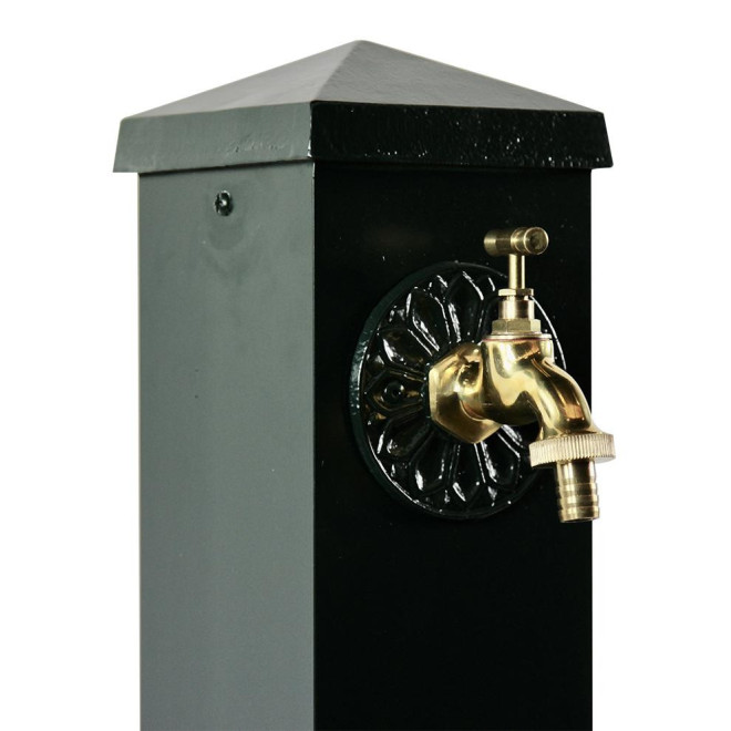 Fontaine de Jardin Aluminium Vert 22.5x22.5x91cm