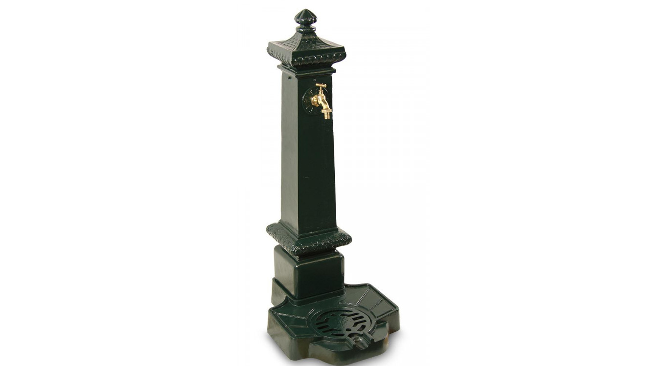 Fontaine de Jardin Aluminium Vert 38x47x99cm