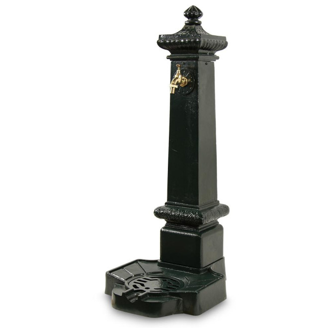 Fontaine de Jardin Aluminium Vert 38x47x99cm