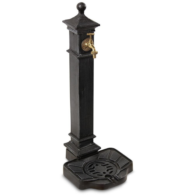 Gartenbrunnen Aluminium, Metall Grau 29x33.5x77cm