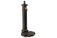 Gartenbrunnen Aluminium-Metall Grau 29x33.5x77cm