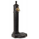 Gartenbrunnen Aluminium-Metall Grau 29x33.5x72cm