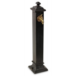 Gartenbrunnen Metall Grau 18.5x18.5x85.5cm