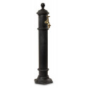 Gartenbrunnen Metall Grau 17x19x73cm