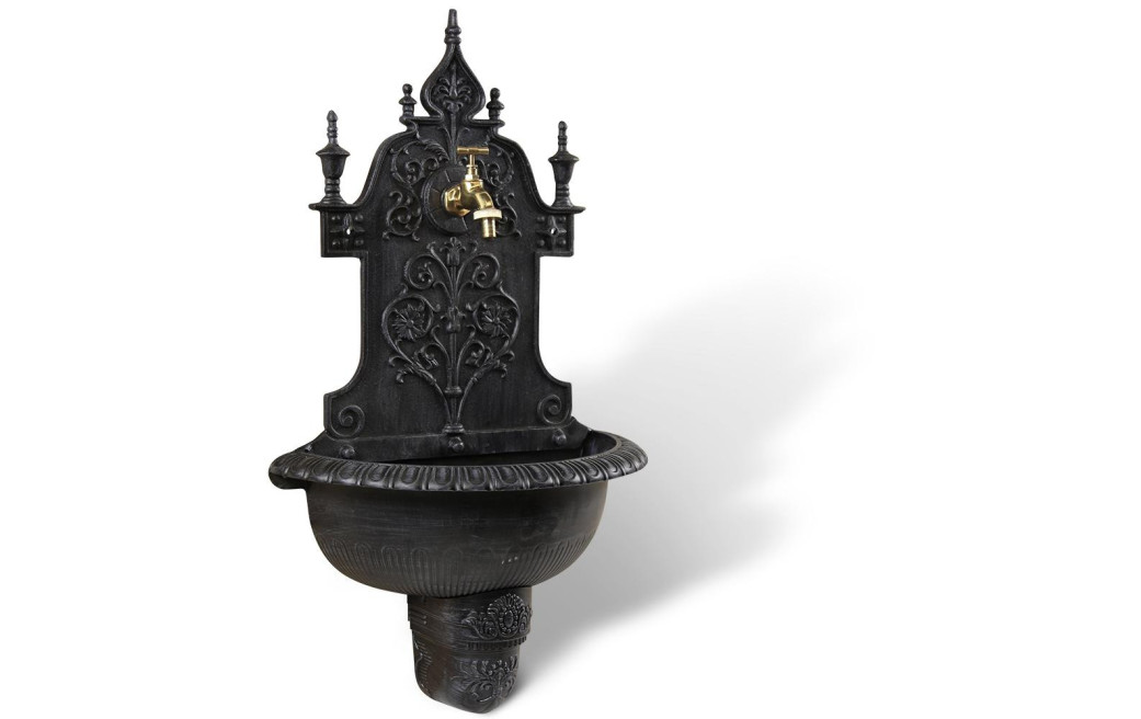 Fontaine de Jardin Aluminium Gris 44x22.5x77.5cm