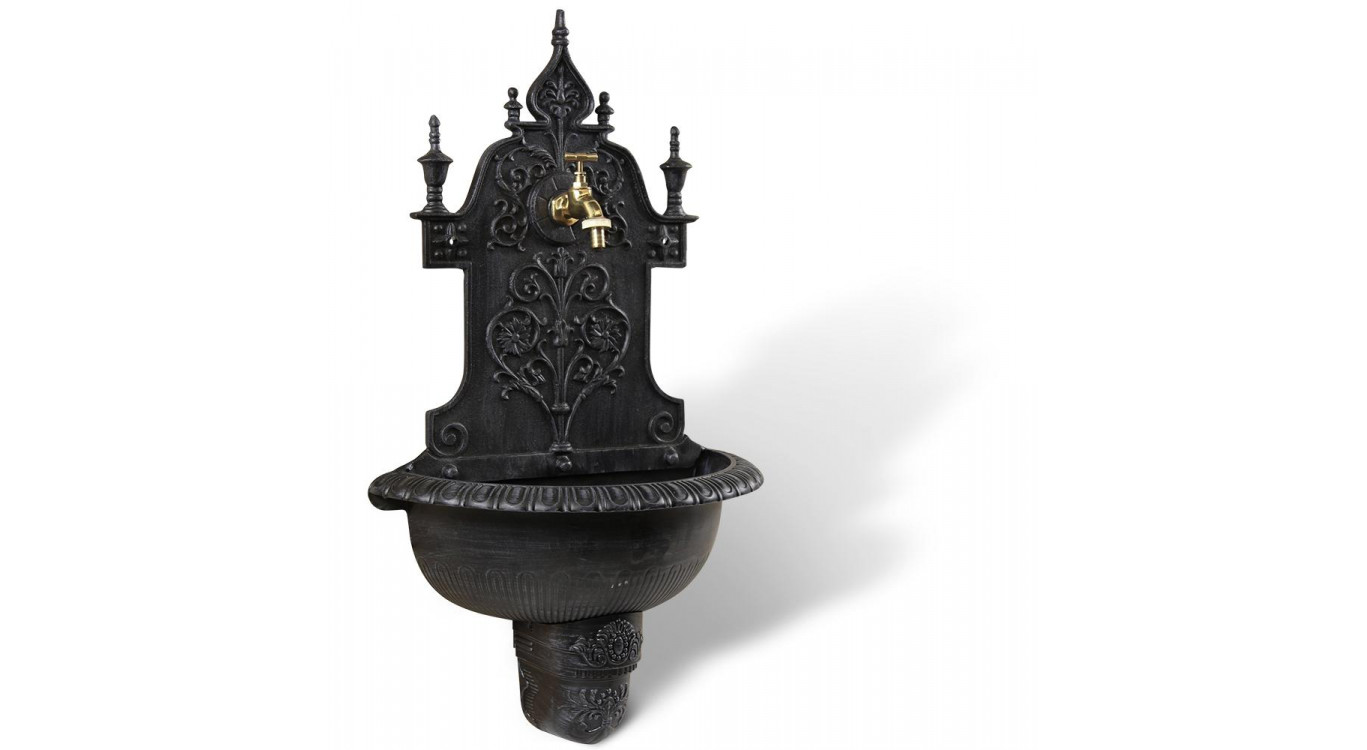 Fontaine de Jardin Aluminium Gris 44x22.5x77.5cm