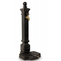 Gartenbrunnen Aluminium Grau 29x33x81cm