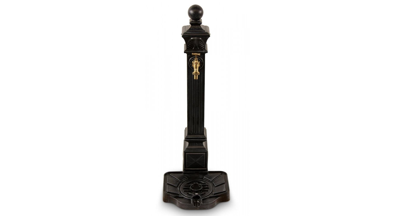 Gartenbrunnen Aluminium Grau 29x33x81cm