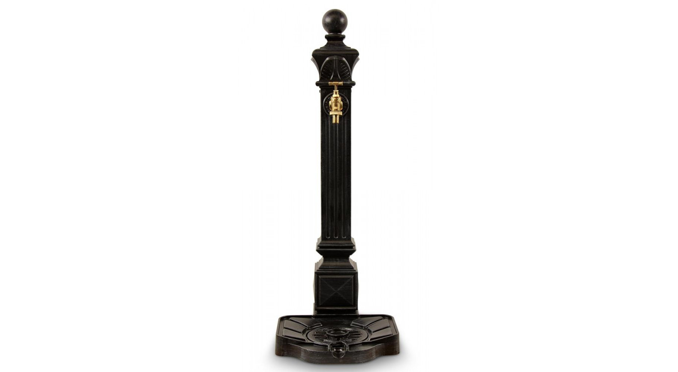 Gartenbrunnen Aluminium Grau 29x33x81cm