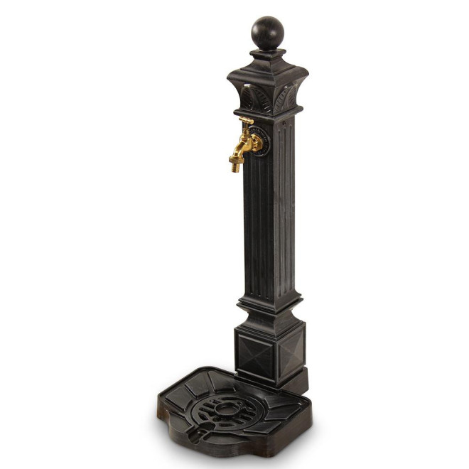 Fontaine de Jardin Aluminium Gris 29x33x81cm