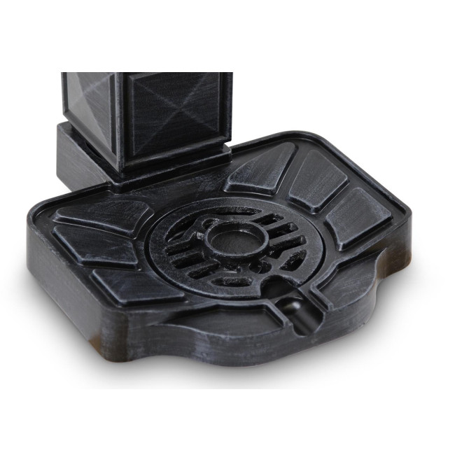 Gartenbrunnen Aluminium Grau 29x33x81cm