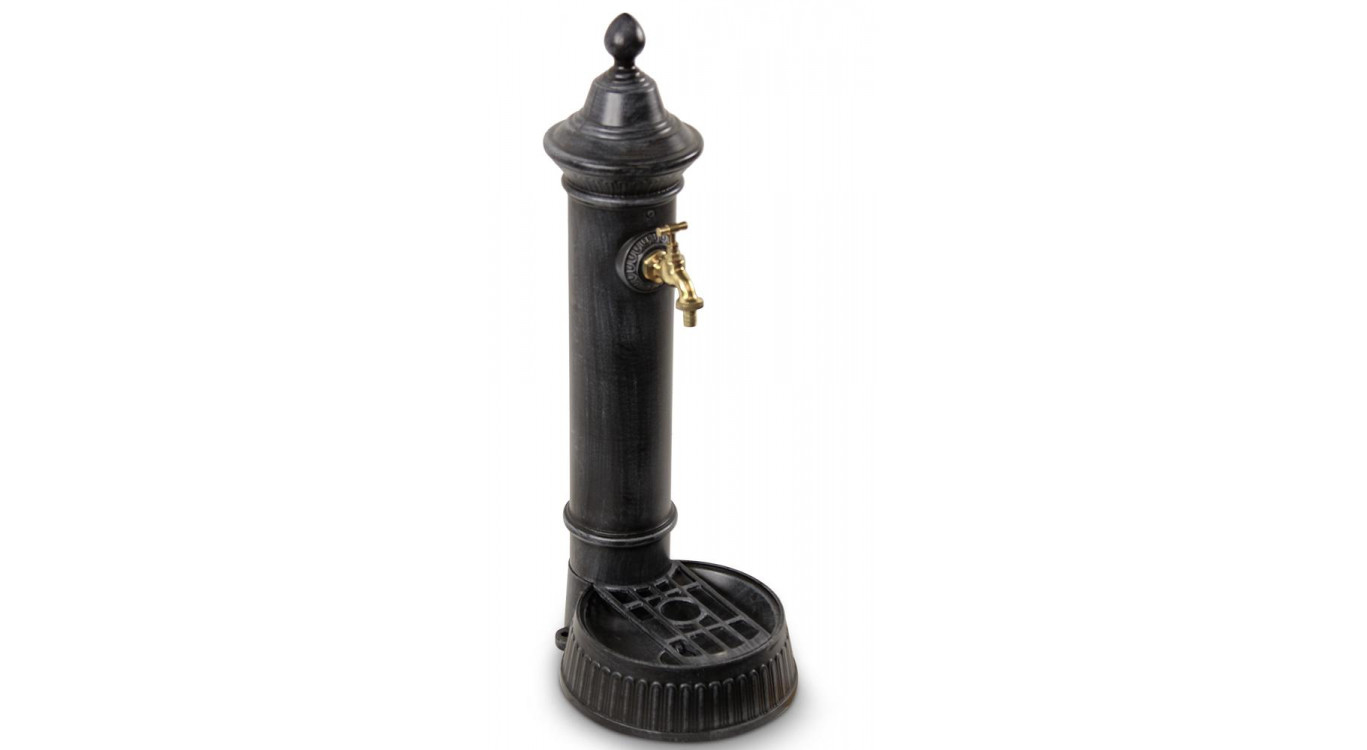 Fontaine de Jardin Aluminium Gris 26x32x72cm