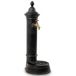Gartenbrunnen Aluminium Grau 26x32x72cm