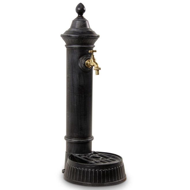Gartenbrunnen Aluminium Grau 26x32x72cm