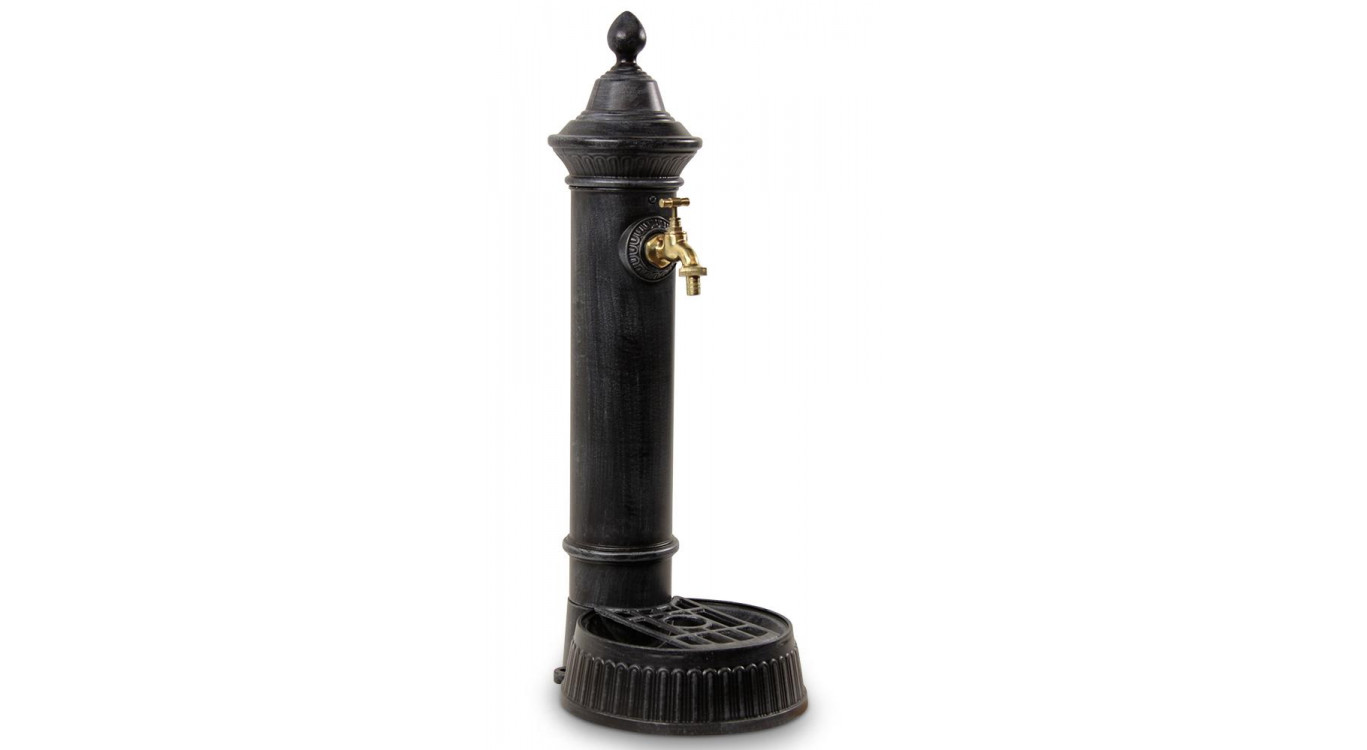 Fontaine de Jardin Aluminium Gris 26x32x72cm