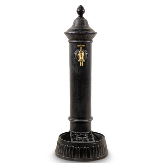Fontaine de Jardin Aluminium Gris 26x32x72cm