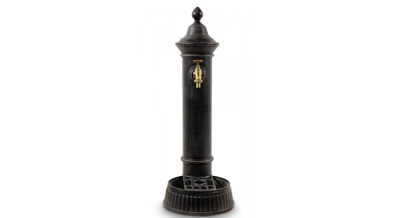 Fontaine de Jardin Aluminium Gris 26x32x72cm