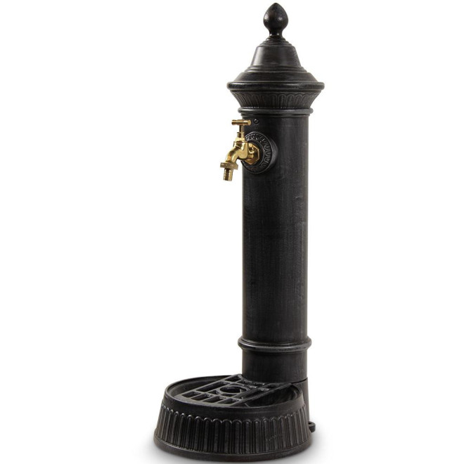 Fontaine de Jardin Aluminium Gris 26x32x72cm