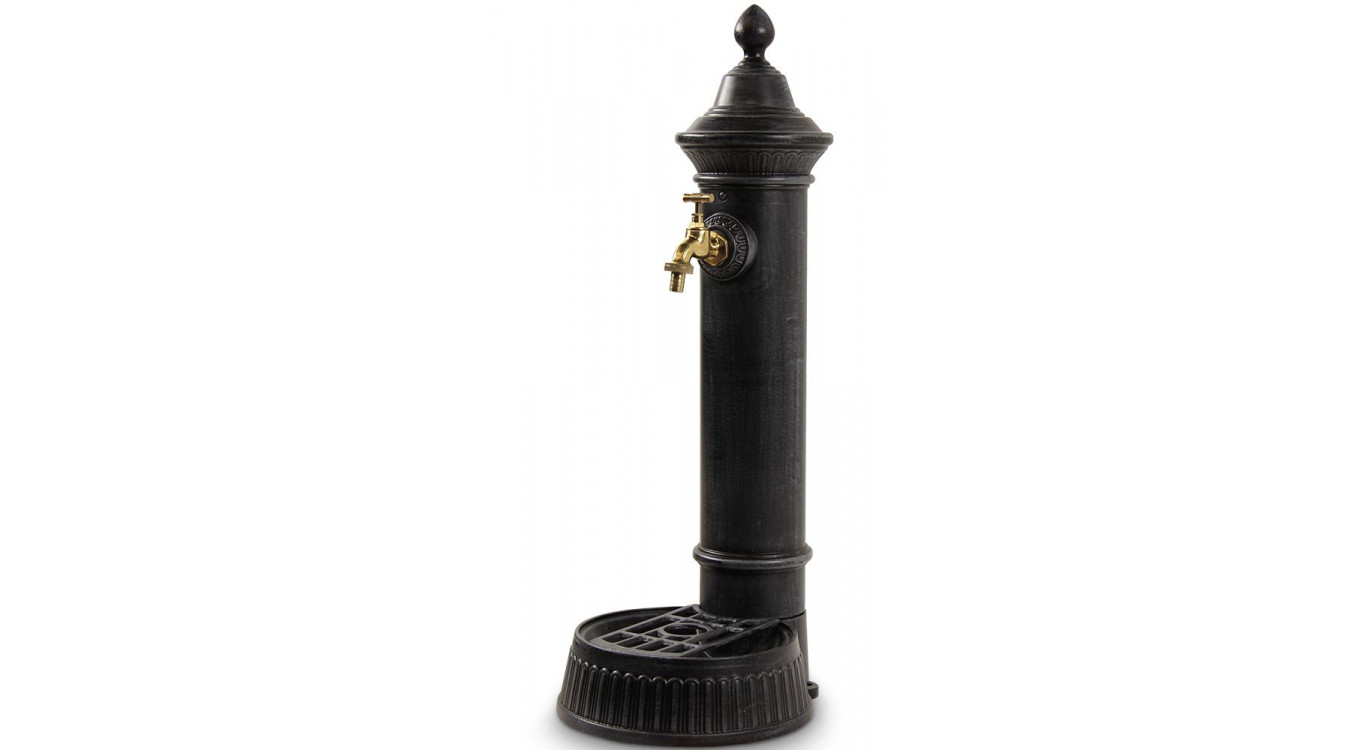 Gartenbrunnen Aluminium Grau 26x32x72cm