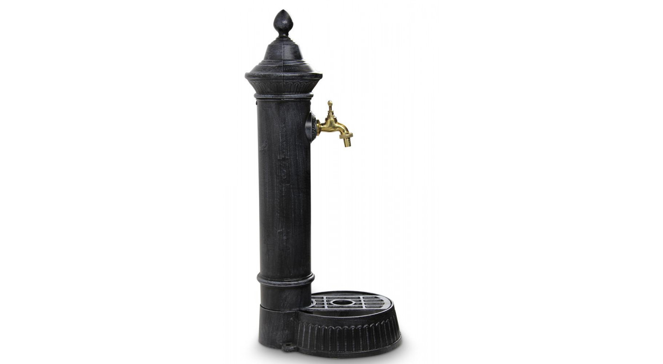 Fontaine de Jardin Aluminium Gris 26x32x72cm