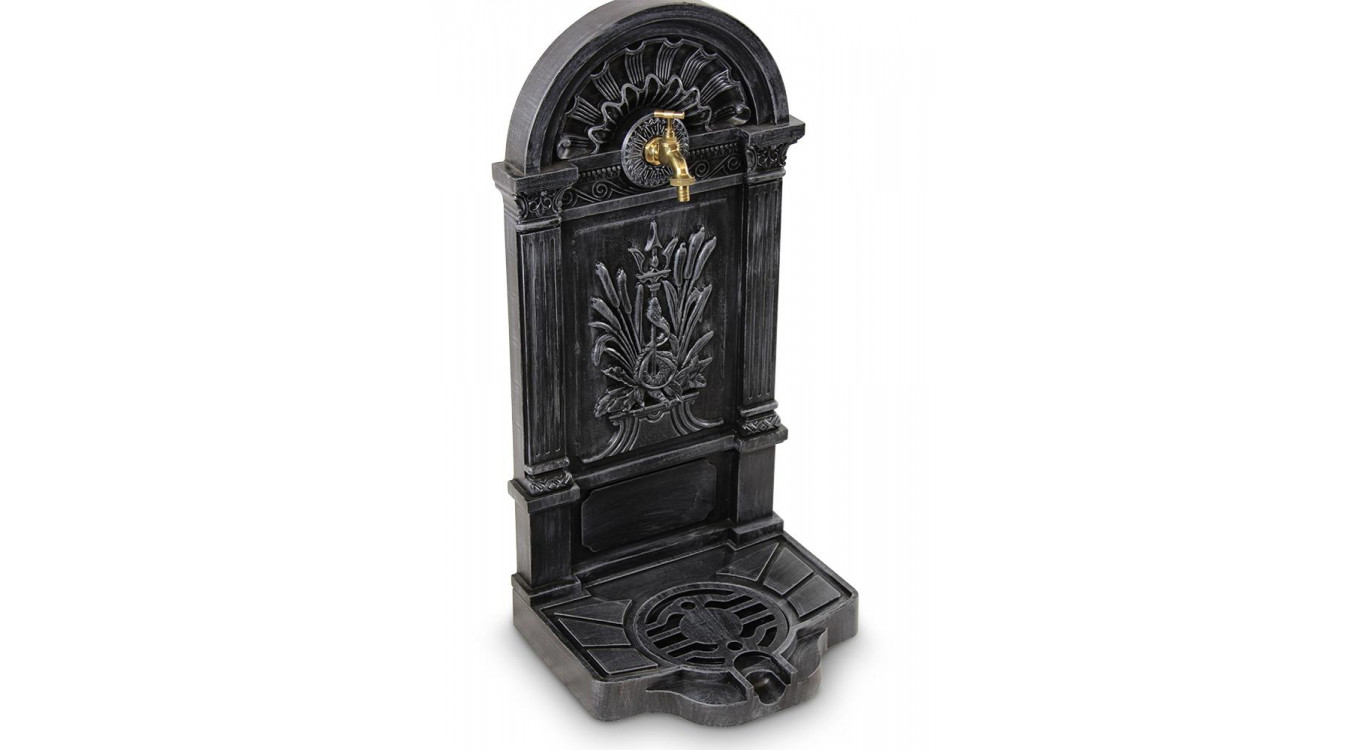 Fontaine de Jardin Aluminium Gris 39x33x73cm