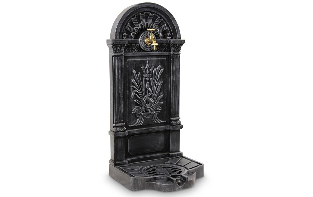 Fontaine de Jardin Aluminium Gris 39x33x83cm
