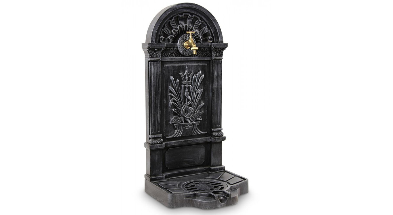 Fontaine de Jardin Aluminium Gris 39x33x73cm