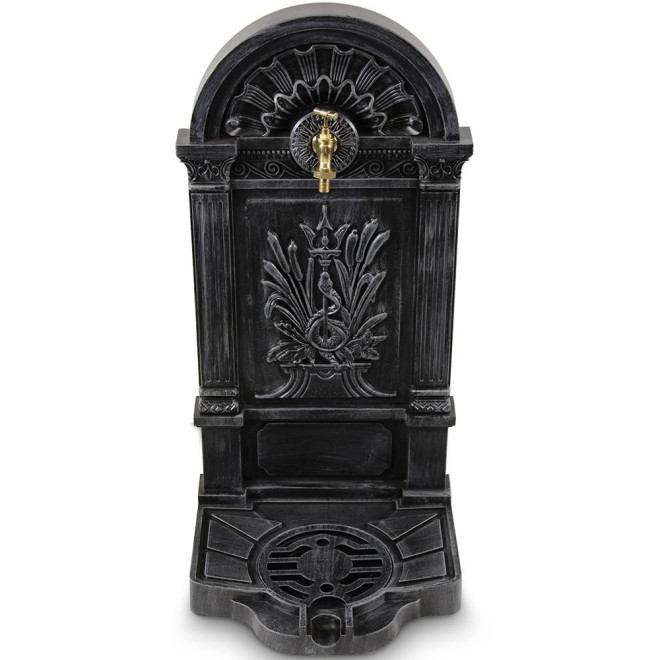 Fontaine de Jardin Aluminium Gris 39x33x73cm