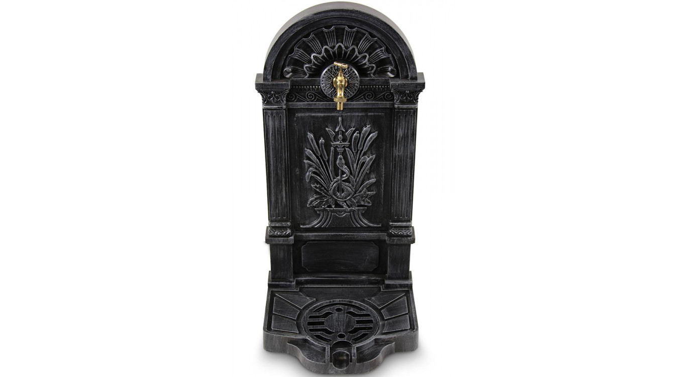 Fontaine de Jardin Aluminium Gris 39x33x73cm