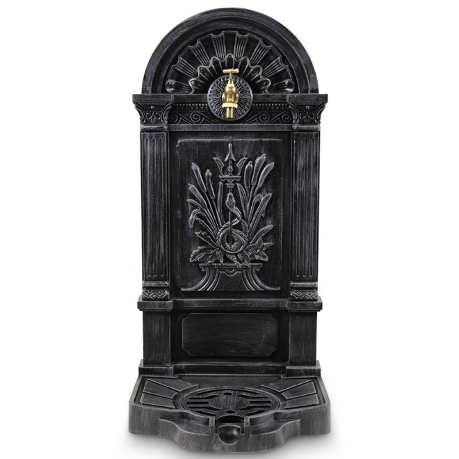 Fontaine de Jardin Aluminium Gris 39x33x73cm