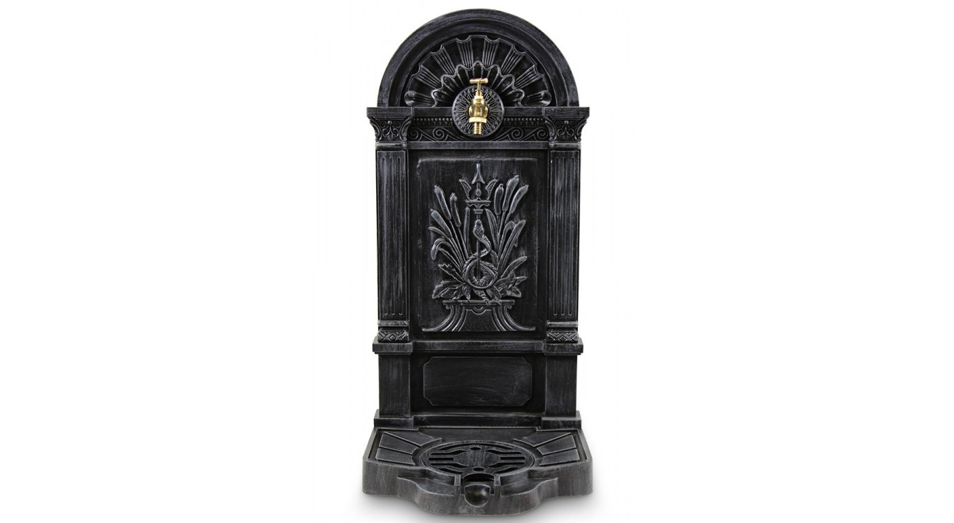 Fontaine de Jardin Aluminium Gris 39x33x73cm