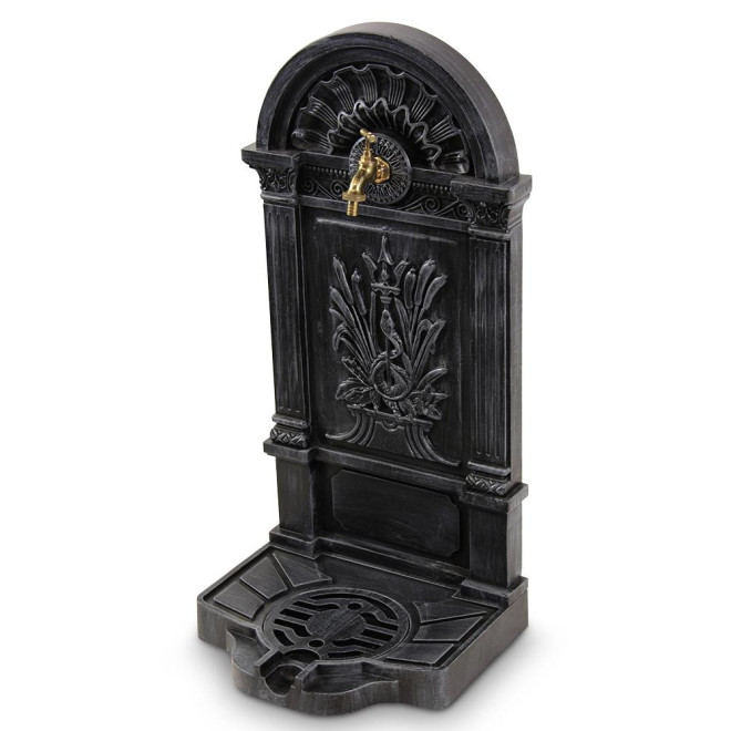 Fontaine de Jardin Aluminium Gris 39x33x73cm