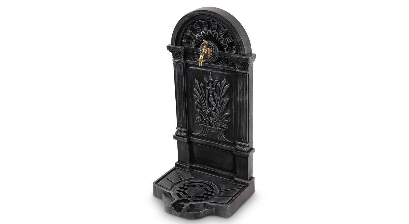 Fontaine de Jardin Aluminium Gris 39x33x73cm