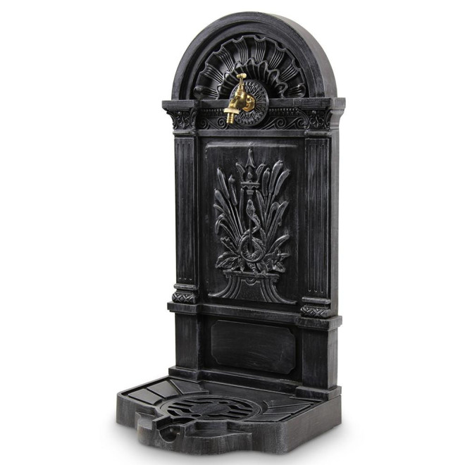 Fontaine de Jardin Aluminium Gris 39x33x73cm