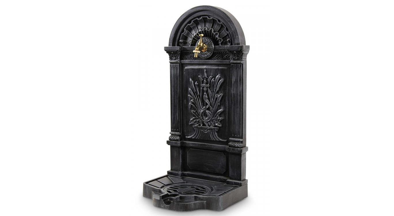 Fontaine de Jardin Aluminium Gris 39x33x73cm