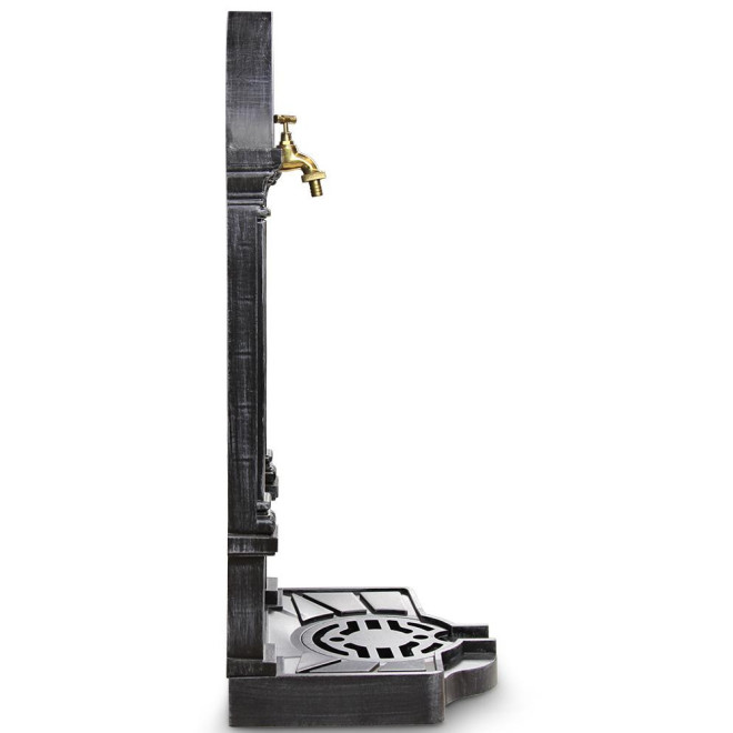 Fontaine de Jardin Aluminium Gris 39x33x73cm