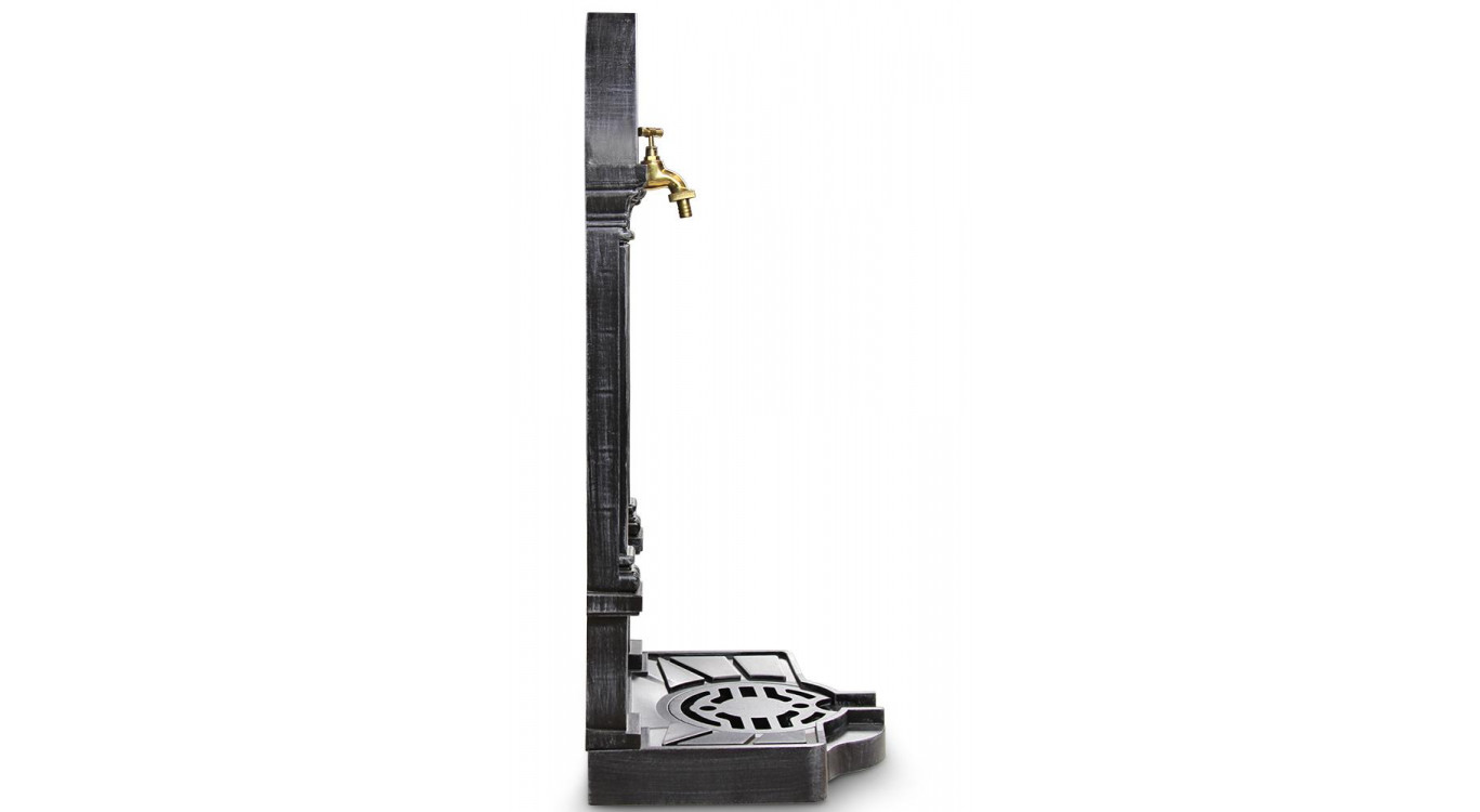 Fontaine de Jardin Aluminium Gris 39x33x73cm