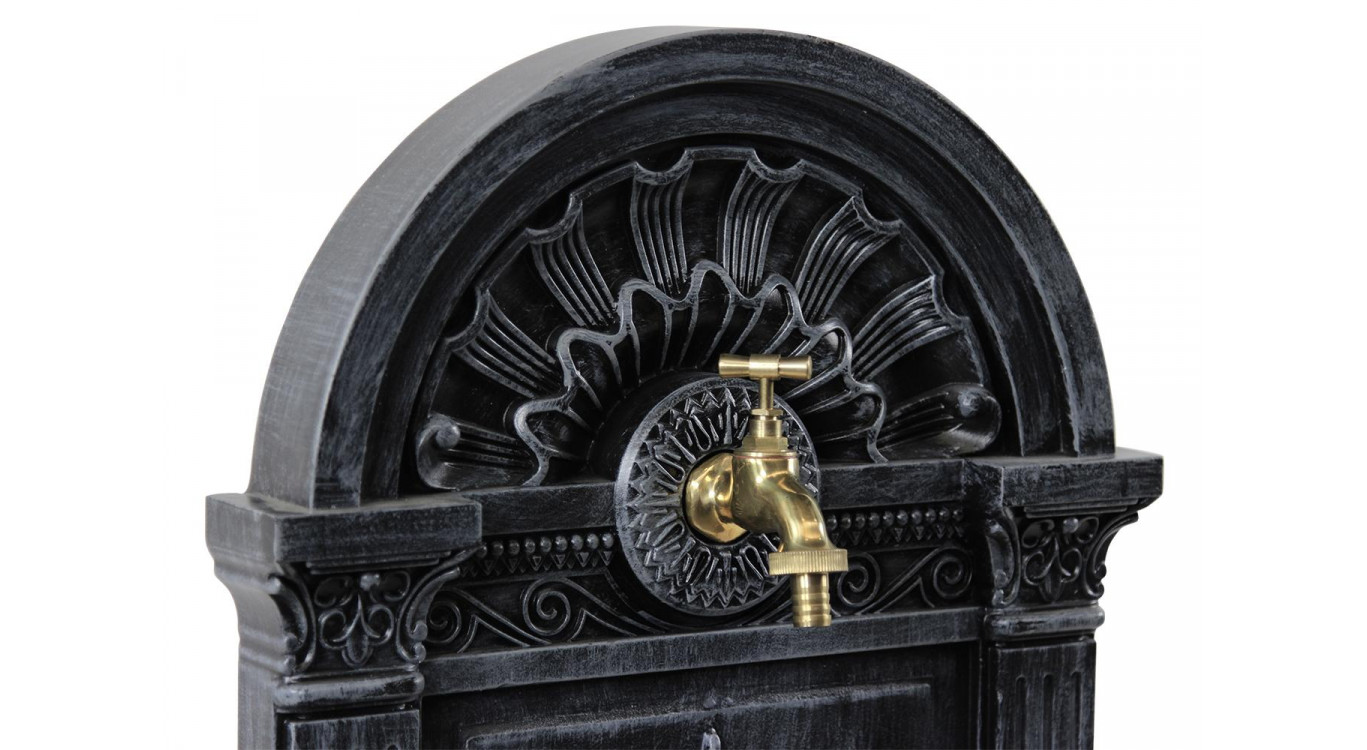 Fontaine de Jardin Aluminium Gris 39x33x73cm