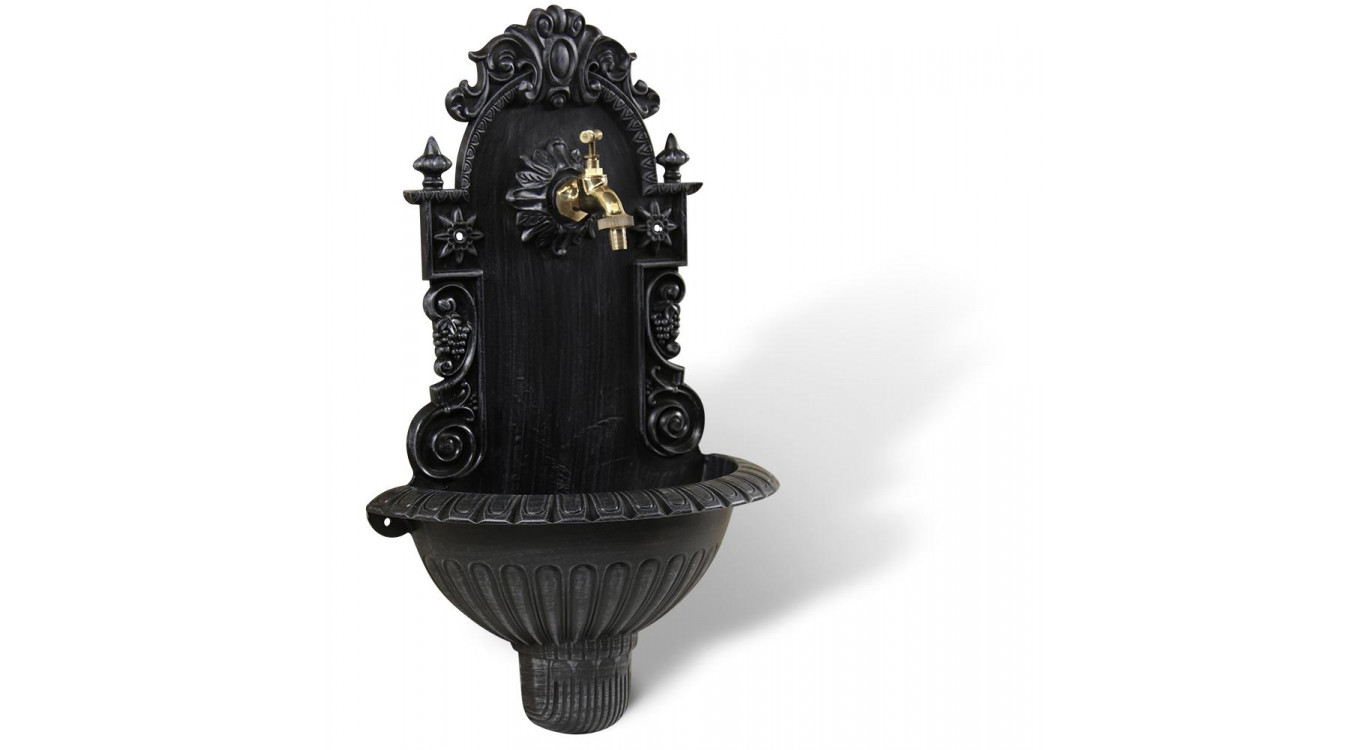 Fontaine de Jardin Aluminium Gris 37x18.5x61.5cm
