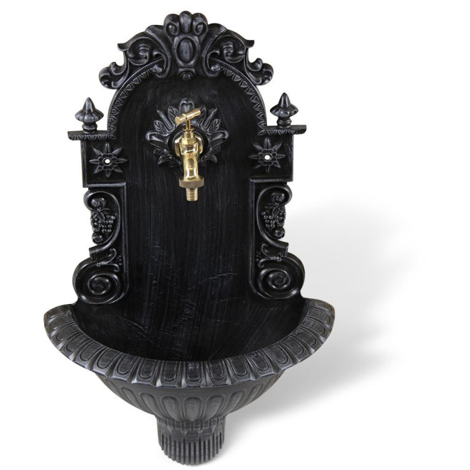 Fontaine de Jardin Aluminium Gris 37x18.5x61.5cm