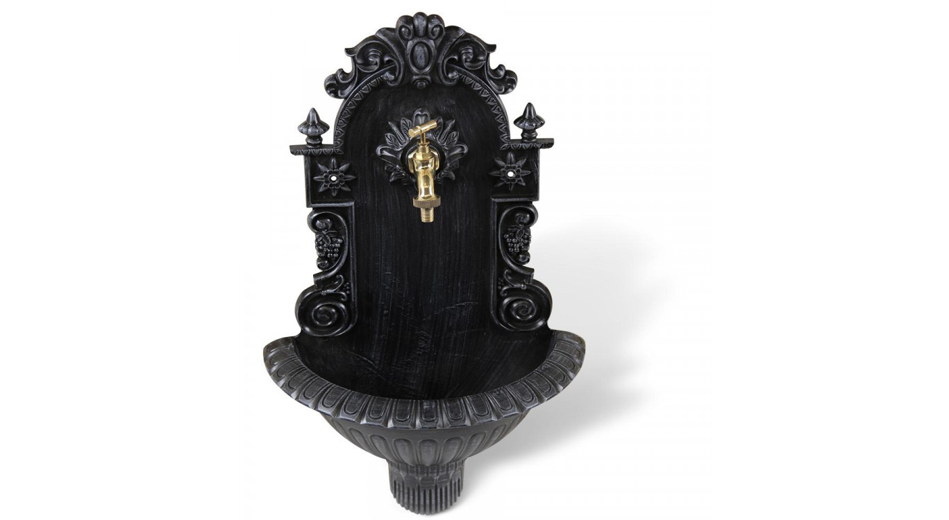 Fontaine de Jardin Aluminium Gris 37x18.5x61.5cm