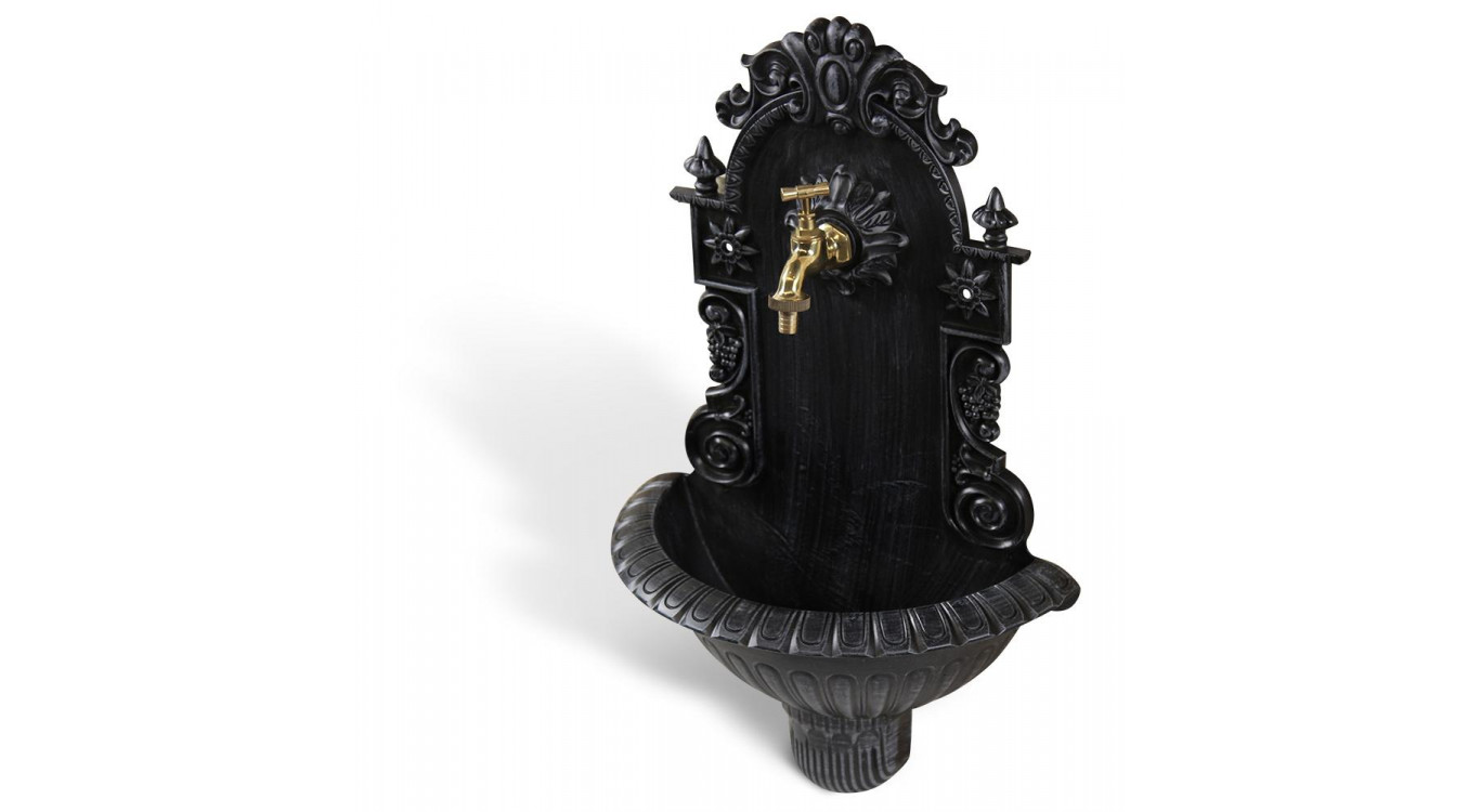 Fontaine de Jardin Aluminium Gris 37x18.5x61.5cm