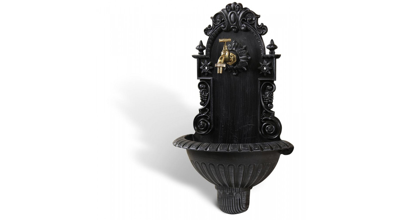 Fontaine de Jardin Aluminium Gris 37x18.5x61.5cm