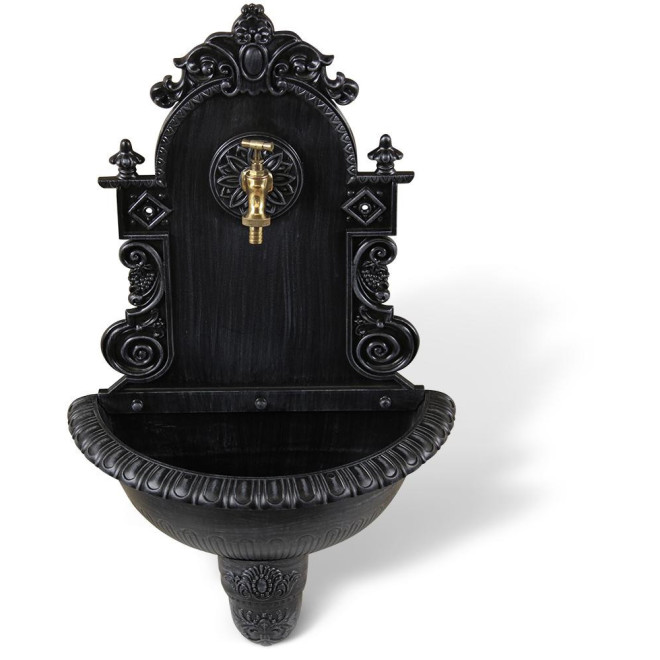 Gartenbrunnen Aluminium Grau 44x22x75.5cm