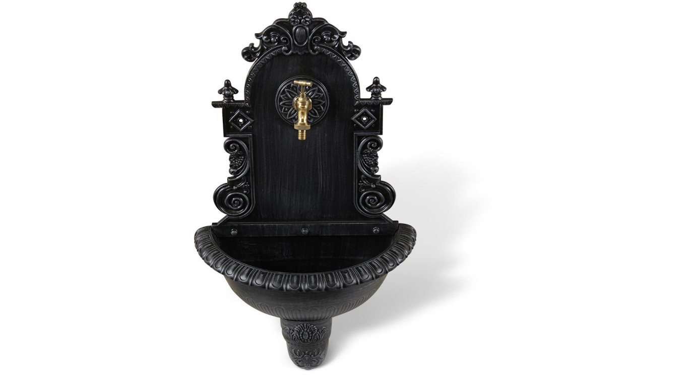 Gartenbrunnen Aluminium Grau 44x22x75.5cm
