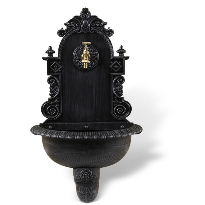 Gartenbrunnen Aluminium Grau 44x22x75.5cm